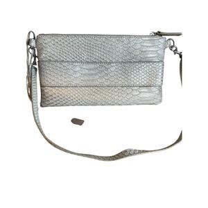 Devi Kroell x Target Y2K Shoulder Bag Silver Snake Print